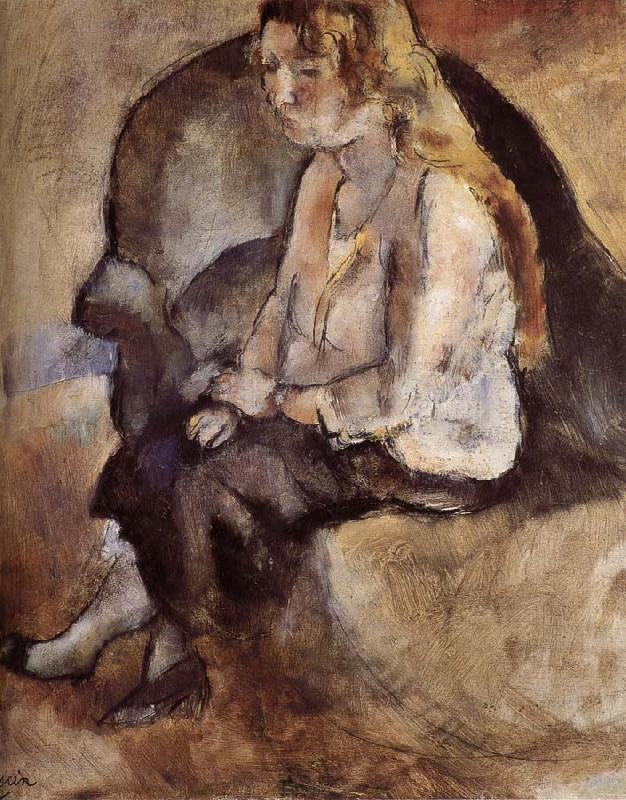 Jules Pascin Malucy Have golden haid Sweden oil painting art